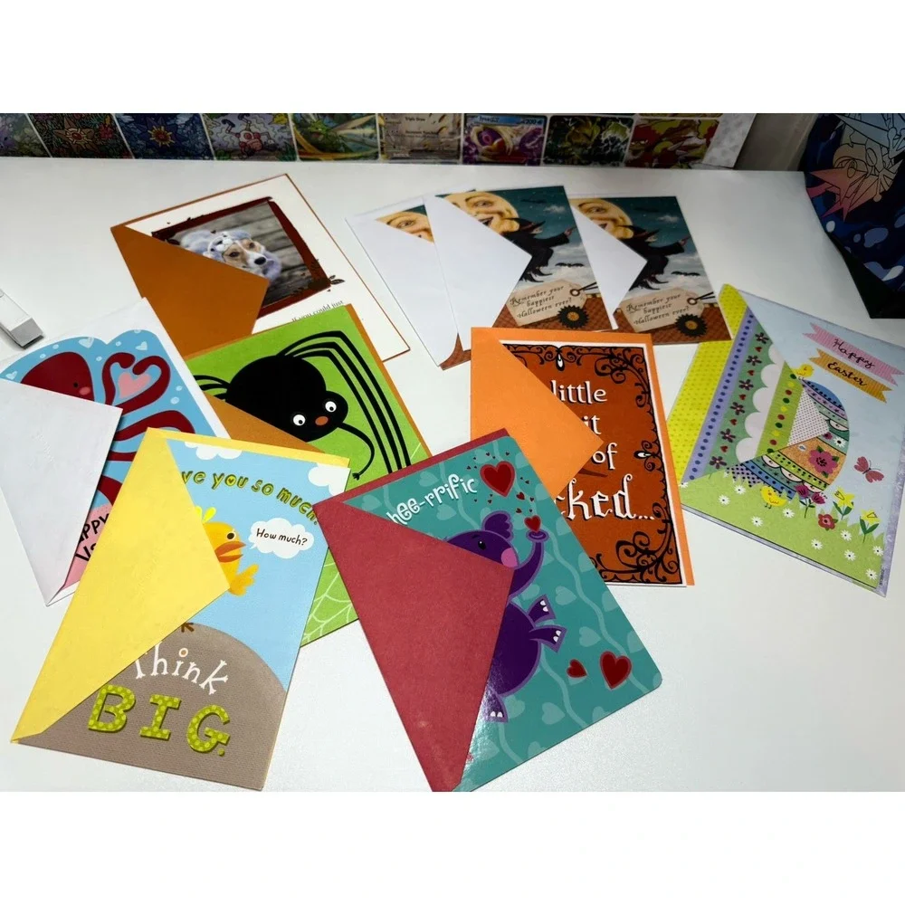 Lot of 47 Greeting Cards Birthday Christmas Valentine Halloween Baby Shower